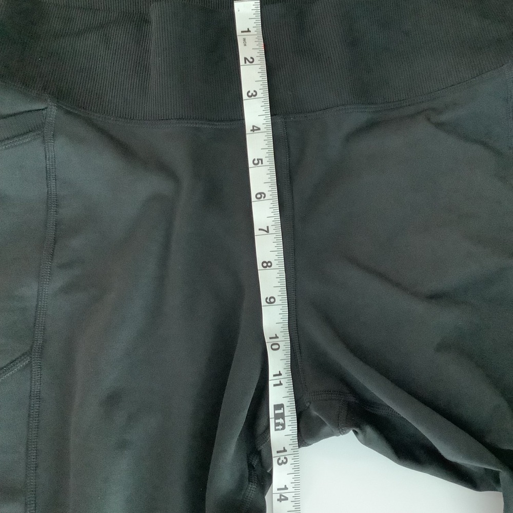 Adidas Optime Stash 7/8 Training Leggings Black w/ Thigh Pockets Sz XL - Picture 8 of 10
